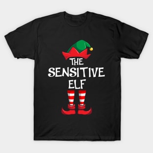 Sensitive Elf Matching Family Christmas T-Shirt